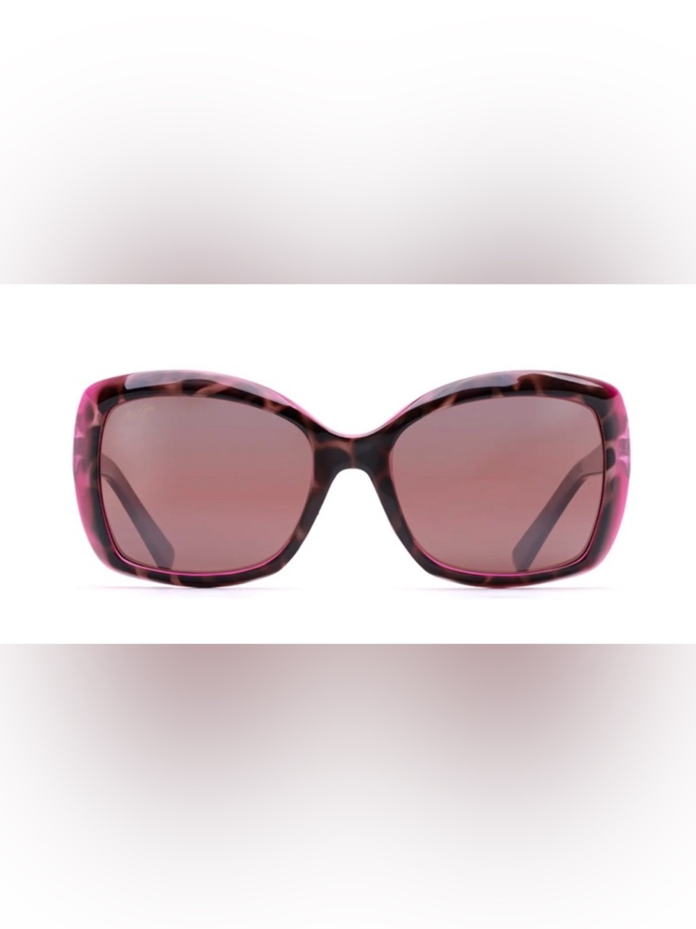 Maui Jim Pink Tortoise Oversized Square Sunglasses